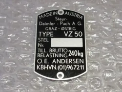 TYPESKILT, VZ