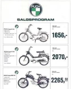 Plakat PUCH SALGSPROGRAM