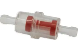 BENZINFILTER KLAR, RUND Ø17x32 - RØD