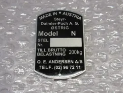 TYPESKILT, MONZA