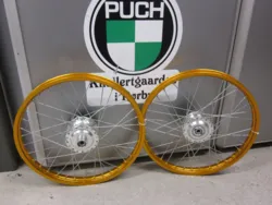 EGERHJULSÆT 17" GULD ELOXERET 17 x 1,20, PUCH MAXI