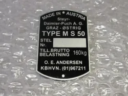 TYPESKILT, MS, MODEL 1
