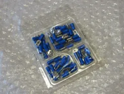 SORTIMENTS SÆT KABELSKO 6,3 MM. BLÅ