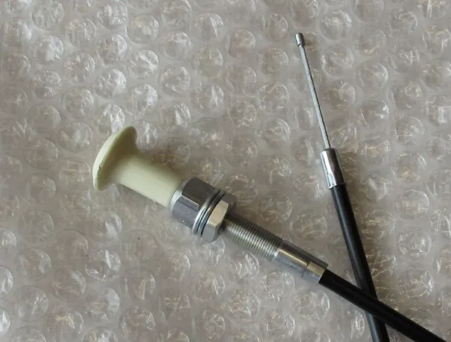 CHOKER KABEL MED BETJENINGS KNOP, SORT - LUX