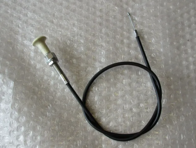 CHOKER KABEL MED BETJENINGS KNOP, SORT - LUX