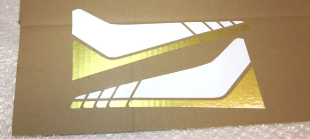 MONZA 2 GEAR, GULD/HVID TRANSFER SÆT, 10 DELE, NY