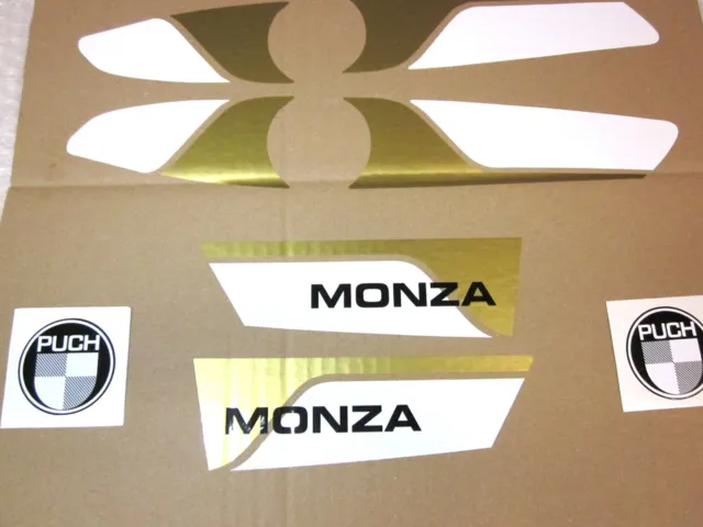 MONZA 2 GEAR, GULD/HVID TRANSFER SÆT, 10 DELE, NY