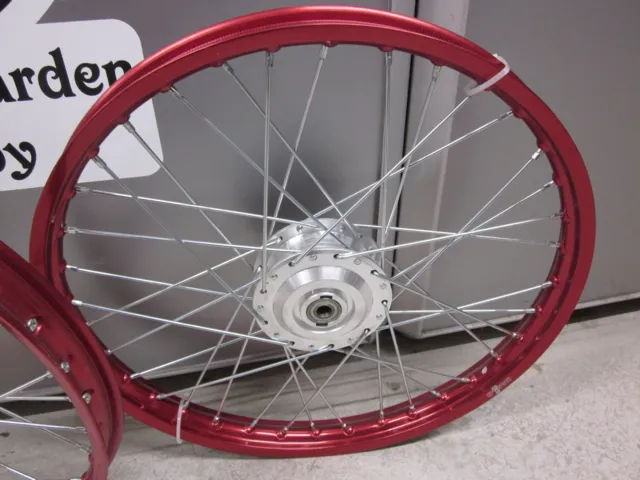 EGERHJULSÆT, 17" RØD ELOXERET 17 x 1,20, PUCH MAXI