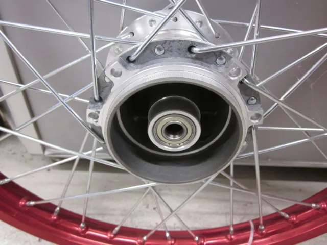 EGERHJULSÆT, 17" RØD ELOXERET 17 x 1,20, PUCH MAXI
