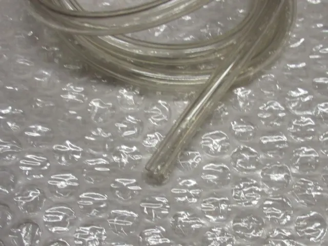 BENZINSLANGE, 1 METER KLAR,  5 X 8 MM.