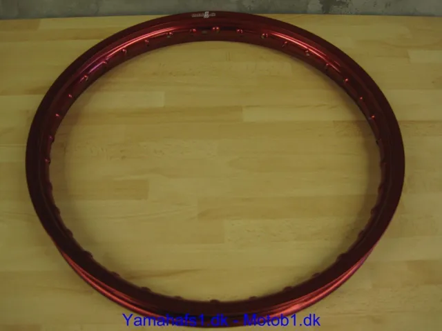 ALUMIUMSFÆLG RØD ELOXERET 17 x 1,20