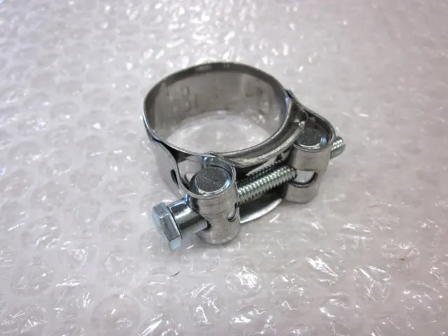 UDSTØDNINGS CLAMP, Ø 32/35 MM. RUSTFRI