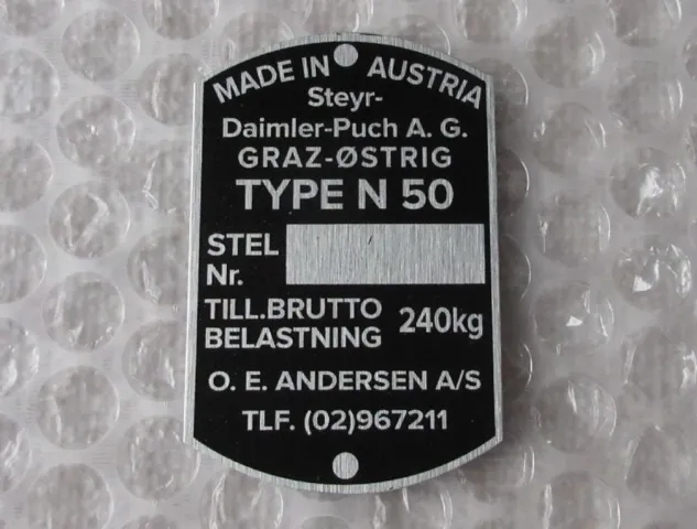 TYPESKILT, N 50 GRAND PRIX