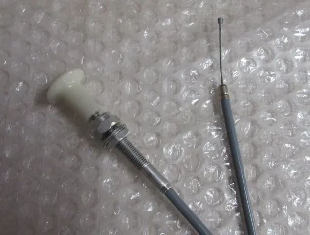 CHOKER KABEL MED BETJENINGS KNOP, GRÅ